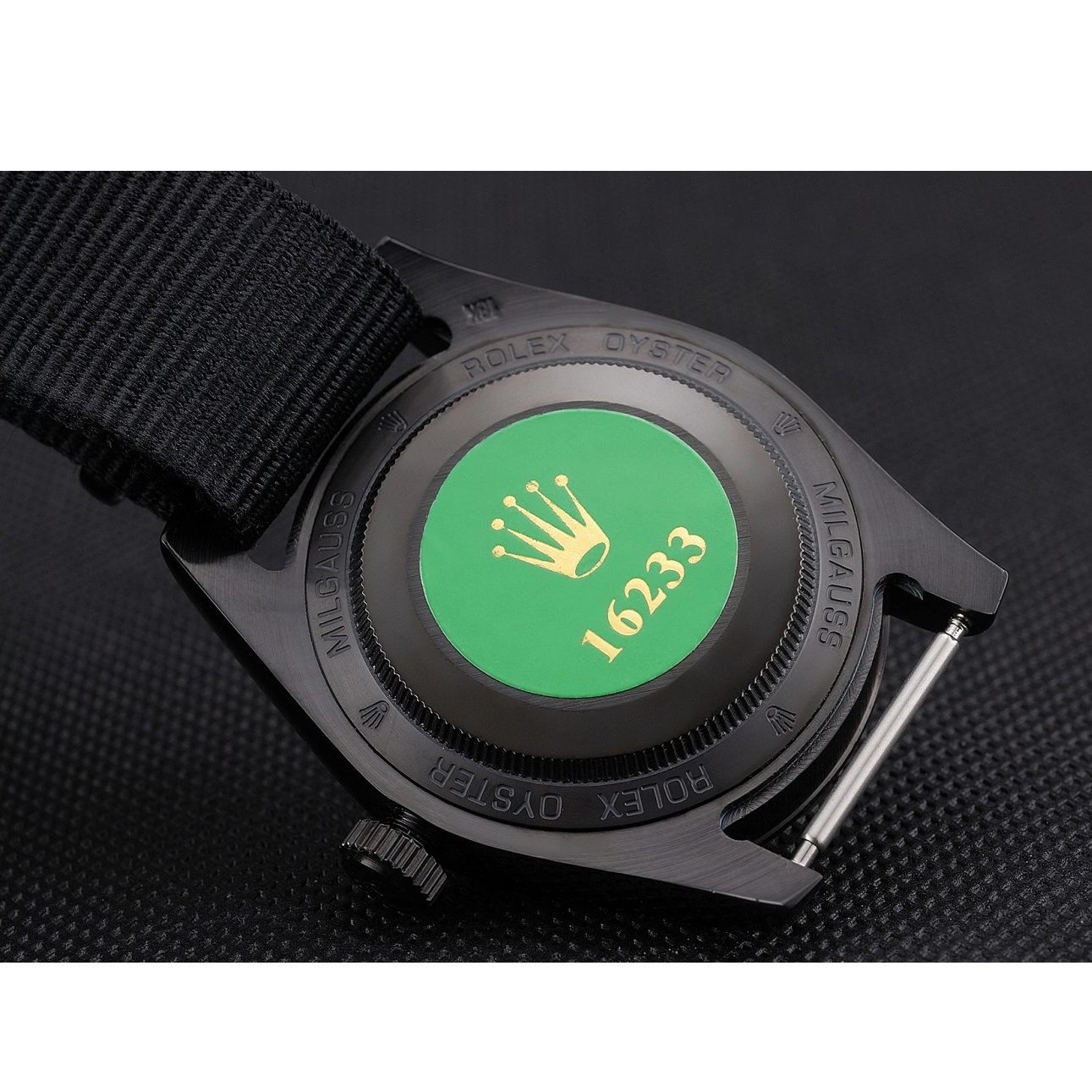Aaa fake watches Rolex Milgauss 622001 Bamford Strap Nylon Black 0603